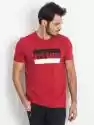 T-shirt T-shirt męski czerwony