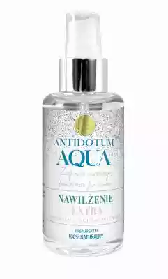 Antidotum Aqua: NAWILŻENIE EXTRA Produkt przystosowany do aplikacji na całe ciało. Również na skórę pokrytą makijażem (nie wodoodpornym).Pozostawia skórę doskonale nawilżoną. To nanostrukturyzowana,  jonizowana woda ozonowana,  wytwarzana z idealnie czystej i dobrze zmineralizowanej wody g