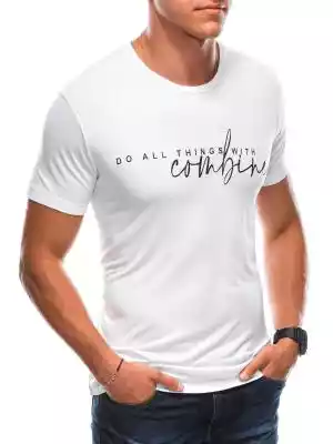 T-shirt męski z nadrukiem 1725S - ecru
  Podobne : Etiar Ecru B15 bluzka (ecru) - 125805