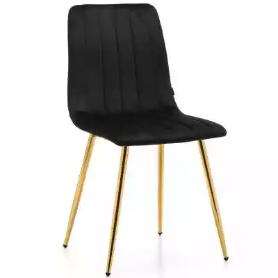Krzesło tapicerowane DC-1939 czarny welu Krzesła > Krzesła według materiału > Krzesła tapicerowane