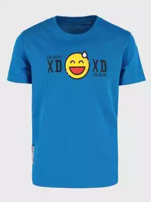 Bawełniana koszulka chłopięca z nadrukie ZIMOWA WYPRZEDAŻ > CHŁOPIEC > T-shirty i longsleeve`y