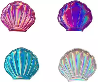 Xccedez 4 kolorowe lustro shell, dwustro Podobne : Yyqx Lustro do makijażu na ścianie, 10x powiększanie dwóch bocznych diod LED oświetlonych lusterek toaletowych do łazienki, 360 obrotowych - 2720587