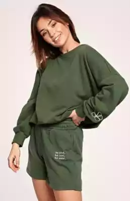B186 szorty dresowe (zielony) Podobne : Szorty dresowe z wiskozy różowe - sklep z odzieżą damską More'moi - 2395