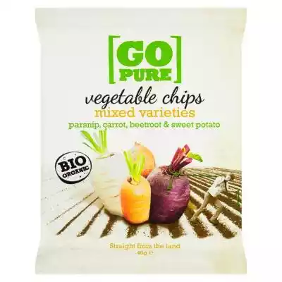 Go Pure Chipsy warzywne Bio mix 40 g Podobne : Pure Promise Nr 4 damskie bokserki bawełniane 2-pak (czarny) - 429905