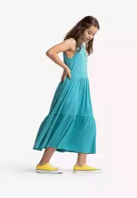 Długa sukienka dziewczęca w prążek G-NIL ZIMOWA WYPRZEDAŻ > DZIEWCZYNKA > Sukienki i spódniczki