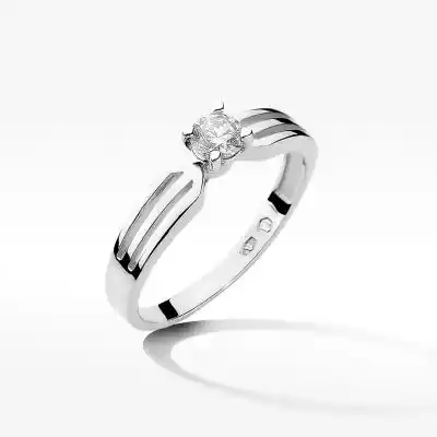 Pierścionek zaręczynowy z brylantem diamenty