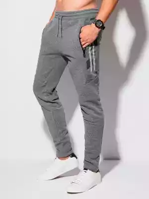 Spodnie męskie dresowe 1264P - szare
 -  On/Spodnie męskie