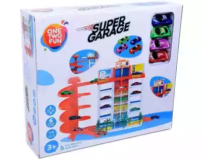 ONE TWO FUN - Garaż z 4 samochodami Dziecko i mama > Zabawki > Zabawki dla chłopców