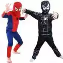 Dzieci Chłopcy Spiderman Superhero Kostiumy CosplayOwe Impreza Fantazyjne Stroje Sukienki Czarny Spiderman 6-7 Years