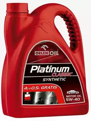 Olej ORLEN OIL Platinum Classic 5W-40 4. Podobne : ORLEN - Olej silnikowy Platinum Max Expert 10W-40 - 66992