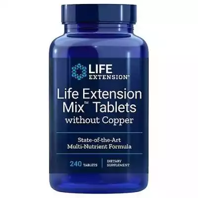 Life Extension Mix Tablets bez miedzi, 2 Podobne : Life Extension Przedłużenie życia Witamina B6 250mg Vcaps 100 - 2969515