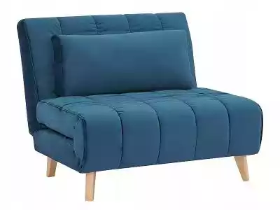 Fotel rozkładany Billy Velvet niebieski  salon