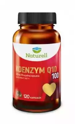 Naturell Koenzym Q10 100 - suplement diety,  który zawiera wysoką ilość koenzymu Q10 (w ilości 100 mg) naturalnego pochodzenia.    Koenzym Q10 jest rozpuszczalny w tłuszczach,  dlatego w preparacie Naturell Koenzym Q10 100,  w celu zwiększenia wchłaniania,  zastosowano kap