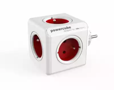 PowerCube Rozgałęźnik Original czerwony gniazda elektryczne