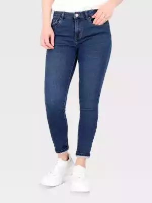 Niebieskie spodnie dżinsowe damskie rurk KOBIETA > LINIE > BASIC