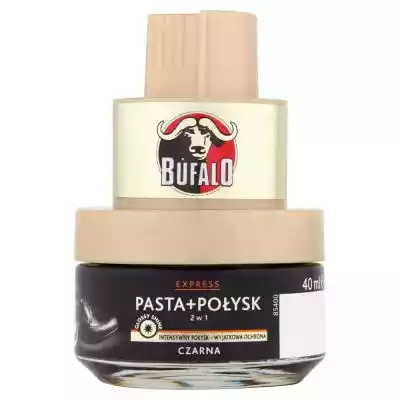 Búfalo Express Pasta + połysk 2w1 czarna Drogeria, kosmetyki i zdrowie > Chemia, czyszczenie > Pielęgnacja butów