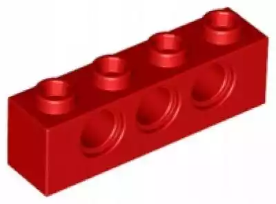 Lego Technic Belka 1x4 Czerwony Red 3701 Podobne : Lego 3701 Brązowy belka 1x4 otwór 10szt. - 3151547
