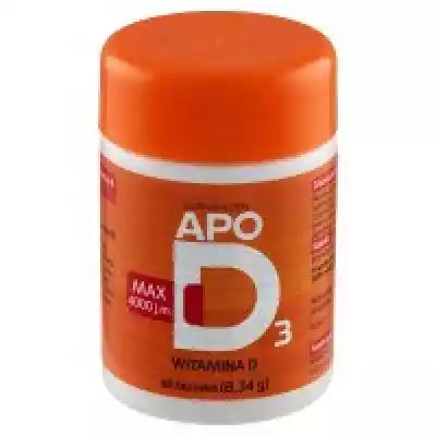 Rekomendowana skuteczna ilość witaminy D w 1 kapsułce.  ApoD3 Max przeznaczony jest dla: - dorosłych - seniorów (osób w wieku 60 lat i starszych)  ApoD3 Max zalecany jest w suplementacji witaminą D,  która wspomaga prawidłowe funkcjonowanie układu odpornościowego i mię