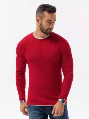 Sweter męski - czerwony V6 E121
 -       On/Swetry męskie