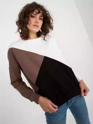 Bluza basic biało-czarny merg