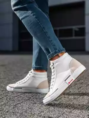 Buty męskie sneakersy - białe V1 T376
 -