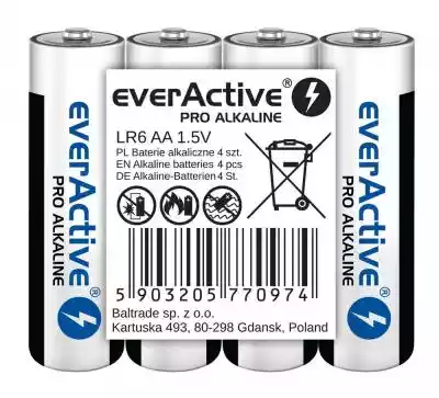 everActive Baterie paluszki LR6/AA folia Podobne : everActive Baterie paluszki LR03/AAA blister 4 szt. - 416418