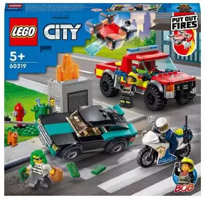Akcja strażacka i policyjny pościg Lego  Podobne : Lego City 60319 Dzieci Święta Mikołajki - 3084372