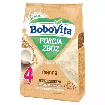 BoboVita Porcja zbóż Kaszka mleczna mann Podobne : BoboVita - Porcja zbóż kaszka mleczna 3 zboża malina truskawka banan - 222950