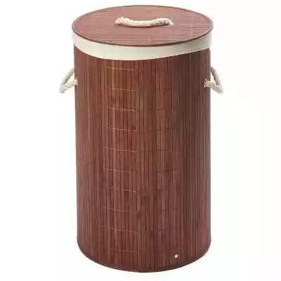 Okrągły bambusowy kosz na pranie Podobne : Xceedez Kosz na pranie z liną bawełnianą, Kosze plecione, Trwałe, Z uchwytem, Przechowywanie zabawek / Przechowywanie w domu Contai - 2800809