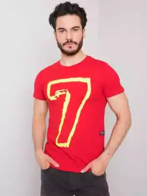 T-shirt T-shirt męski czerwony merg