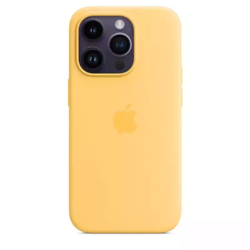 Apple Etui silikonowe z MagSafe do iPhone 14 Pro - bladożółte  ceny i opinie