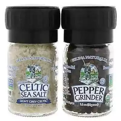 Celtic Sea Salt Salt & Pepper Mini Grind Podobne : Celtic Sea Salt Celtycka sól morska Drobno zmielona sól morska, 16 uncji (opakowanie 4) - 2712656