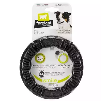 Ferplast Smile gryzak, czarny - Rozmiar  Psy / Zabawki i trening psa / Piłki sznurki kółka / Sznurki i kółka