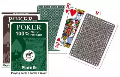 Piatnik Karty pojedyncze talie plastikow Podobne : Cartamundi Karty Poker 100% Plastik PK2. Talia czerwona, index w 2 rogach - 262334