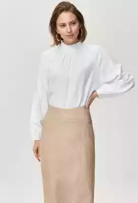 Bluzka damska ze stójką Podobne : Basicowa bluzka damska - 74405