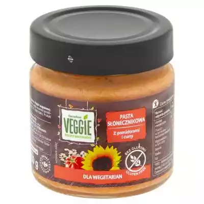         Carrefour                    bez glutenu            dla wegetarian            jakość kontrolowana                Pasta słonecznikowa z pomidorami i curry. Produkt pasteryzowany.    