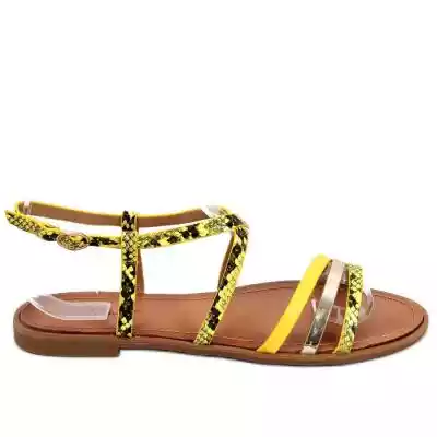 Sandałki damskie Bavi Yellow żółte inna marka
