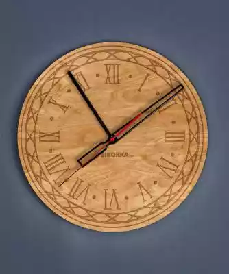 Dekoracyjny, drewniany zegar na ścianę - Podobne : Designowy zegar ścienny NOMON OJ, 80 cm, srebrny - 271835