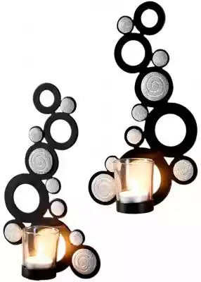 Świeczniki ścienne z kamieniami (2 częśc Podobne : Xceedez Metalowe świeczniki Geometryczne świeczniki Świece Latarnia Ustawienie stołu domowego - 2754399