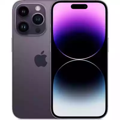 iPhone 14 Pro Ekran 6, 1” cala Super Retina XDR (OLED) Pamięć ROM 256 GB Procesor A16 Bionic Fenomenalny wyświetlacz Niesamowicie realistyczny i nasycony pięknymi barwami obraz naprawdę Cię zachwyci! Co ważne,  wyświetlane treści są zawsze czytelne,  nawet w pełnym słońcu – ekran ma nieosi