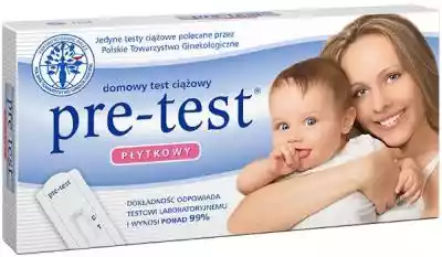 PRE-TEST test ciążowy Płytkowy to łatwy i szybki w użyciu test ciążowy o wysokiej czułości,  do wykonania w domu.  PRE-TEST test ciążowy Płytkowy jest testem diagnostycznym in-vitro. Umożliwia określenie obecności w moczu hormonu hCG (ludzka gonadotropina kosmówkowa),  wytwarzanego 
