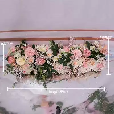 Yyqx 50/100cm Ślub Kwiatowa aranżacja śc Podobne : Sztuczna piwonia, 67 cm, różowy - 292003