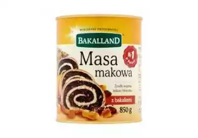 Bakalland Masa Makowa Z Bakaliami 850 G Podobne : BAKALLAND BA! Baton banan-czekolada 40 g - 256571