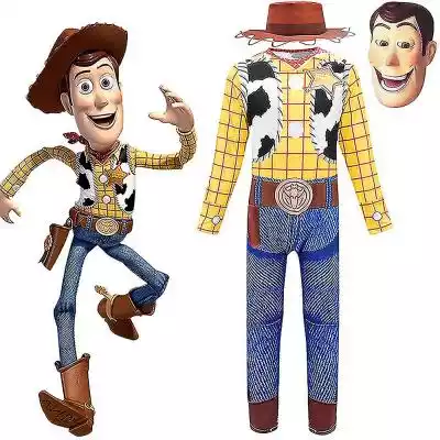 Toy Story Cowboy Woody Cosplay Costume Kids Boys Party Fancy Dress Halloween Jumpsuit Mask Hat Set Carnival Birthday Gift#!!#Materia...