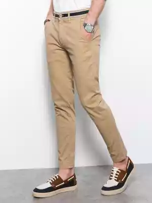 Spodnie męskie chino - beżowe V5 P156
 -