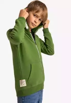 Zielona bluza chłopięca z kapturem B-STA ZIMOWA WYPRZEDAŻ > CHŁOPIEC > Bluzy