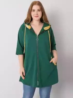 Bluza plus size ciemny zielony Bluza plus size ciemny zielony