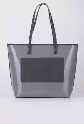 Lakierowana torba z logo Podobne : Mała, lakierowana torba crossbody - 74250