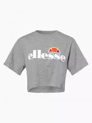 ellesse - T-shirt damski, szary Podobne : Damski t-shirt z krótkim rękawem, z zebrą w okularach sercach, biały - 29348