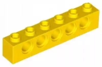 Lego Yellow Technic Brick 1x6 3894 3 szt Podobne : Lego Technic Brick 1x2 Axle Red Czerwony 32064 - 3094481